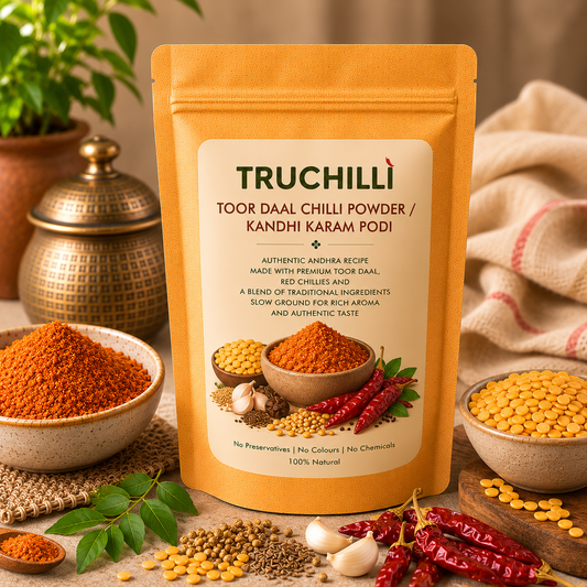 TOOR DAL CHILLI POWDER / KANDHI KARAM PODI