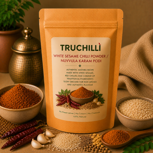 WHITE SESAME SEEDS CHILLI POWDER / NUVVULA KARAM PODI